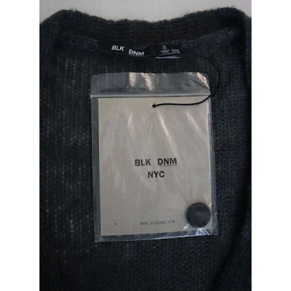 BLK DNM NYC WCW5301 Women's Sz Small Charcoal Gray Button Down Cardigan $289 - Picture 4 of 4